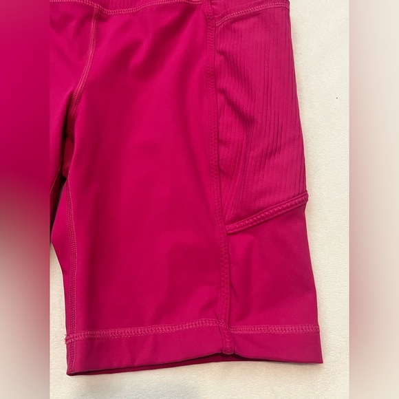 Mondetta Performance Luxury Women's Pink High-Waisted Biker Shorts XS - Picture 3 of 16